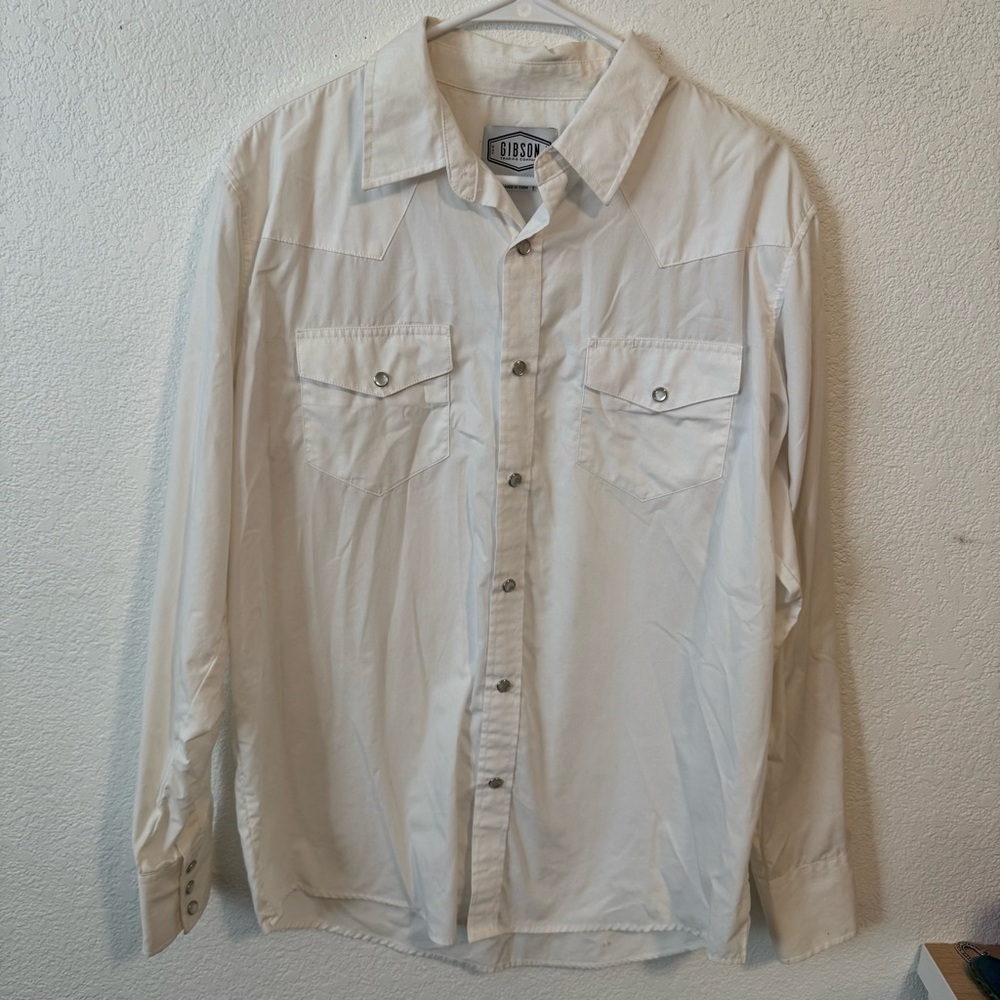 Gibson White Button-Up Shirt